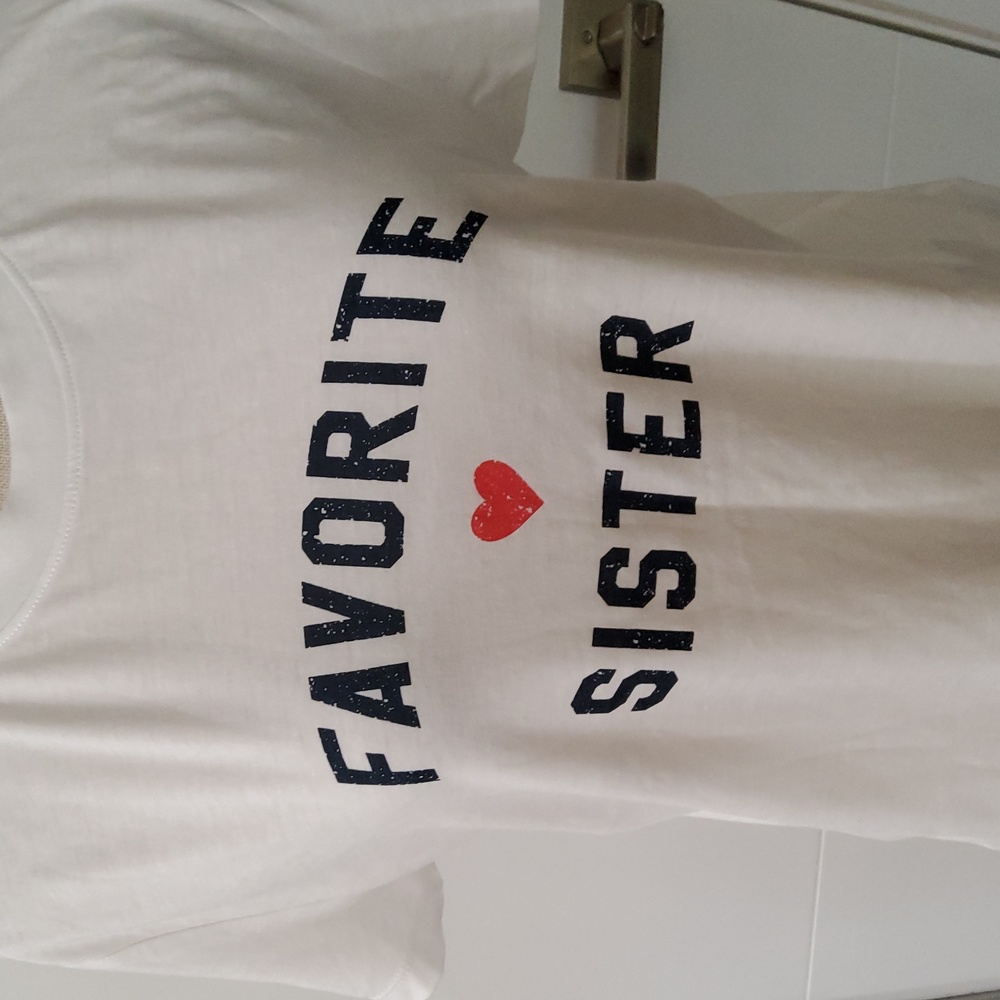 Favorite Daughter White and Red Short Sleeve Tees - Picture 5 of 11